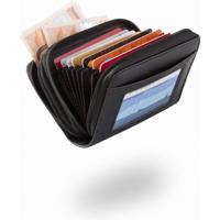 FEDEC Safe wallet portemonnee - Voor 24 pasjes - Zwart - thumbnail