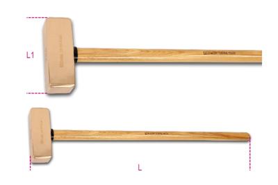 Beta Sparkproof sledge hammers, wooden shafts 1381BA 5000 - 013810850