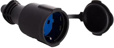 Plug-in basis Solera 5707c 250 V Zwart Met deksel 4,8 mm 16 A IP44