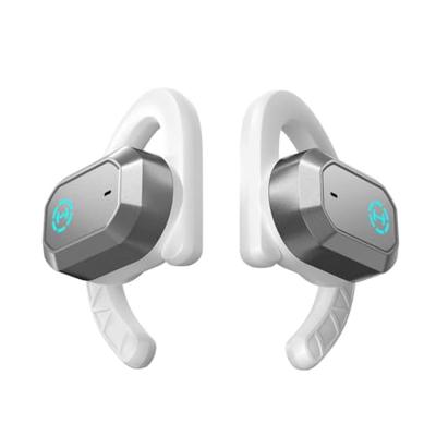 Edifier Hecate by AIR2 Open Ear Stereo Gaming Oordopjes met geïntegreerde ruisonderdrukkende microfoon en RGB-effecten, wit