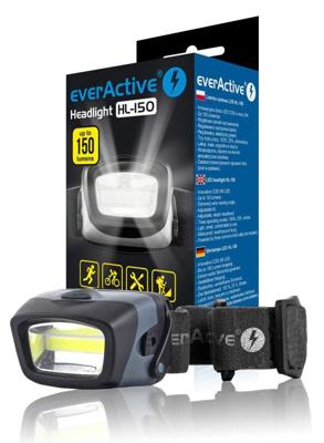 Hoofdlamp, LED-hoofdlamp everActive HL-150