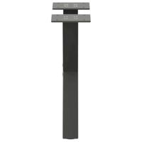 Salontafelpoten 2 st X-vormig 40x(30-31) cm staal antraciet - thumbnail