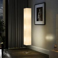 VidaXL Vloerlamp met stalen standaard 170 cm beige - thumbnail
