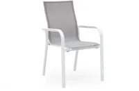 Trestino stapelbare dining tuinstoel gironde wit - thumbnail