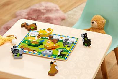 Melissa & Doug houten puzzel huisdieren