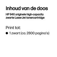 Originele Toner HP 94X High Yield Zwart - thumbnail