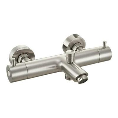 Badkraan Go by van Marcke Cocoon Inox Opbouw Thermostatisch Brushed Nikkel Go by Van Marcke