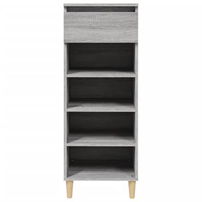 Schoenenkast 40x36x105 cm bewerkt hout grijs sonoma