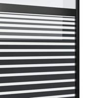 Schuifdeur Zwart 102.5 x 205 cm Gehard glas en Aluminium - thumbnail
