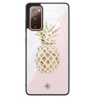 Samsung Galaxy S20 FE glazen hardcase - Ananas - thumbnail