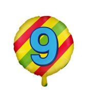 Paperdreams Happy folie ballon - 9 jaar - thumbnail