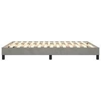 Boxspringframe fluweel lichtgrijs 140x190 cm - thumbnail