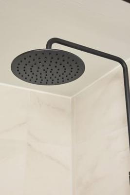 Ben Round hoofddouche Ø25cm mat zwart