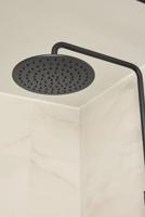 Ben Round hoofddouche Ø25cm mat zwart - thumbnail