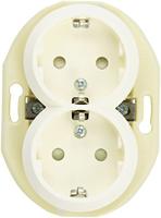 ELSO dubbele stekkerdoos WDE011122 KS ws Renova Wit 1 stuk(s) - thumbnail