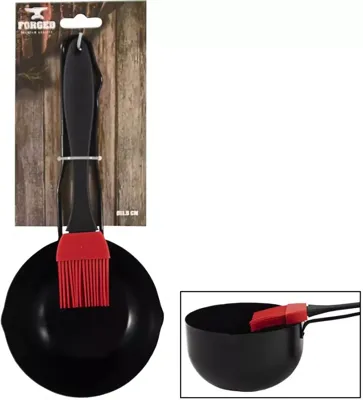 Barbecue sauspan incl. kwast 11.5x6.7 cm Barbecue sauspan incl. kwast 11.5x6.7 cm