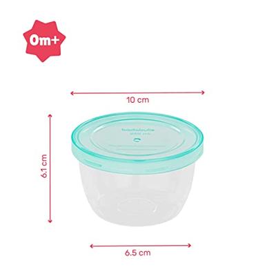 Badabulle Set van 12 voorraadpotjes voor baby's, 250ml
