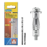 Wandpluggen en schroeven Rapid 5001549 Ø 11 x 37 mm M5 x 48 mm Metaal Uitbreiding 10 Stuks - thumbnail