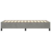 Bedframe zonder matras 100x200 cm fluweel lichtgrijs - thumbnail