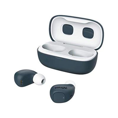 Trust Mobile Nika Compact Draadloze Bluetooth Oordopjes Wireless Earphones, 18 uur speeltijd in totaal, ingebouwde microfoon, TWS, standaard, Blauw