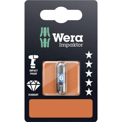 Wera 840/1 IMP DC Impaktor Bits SB, Hex-Plus, 6.0 x 25 mm - 1 stuk(s) - 05073906001