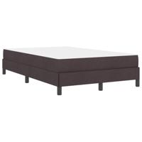 Boxspring bed met matras Donkerbruin 120 x 200 cm Stof - thumbnail