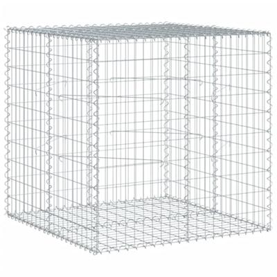 Schanskorf 100x100x100 cm gegalvaniseerd ijzer zilverkleurig Schanskorf 100x100x100 cm gegalvaniseerd ijzer zilverkleurig
