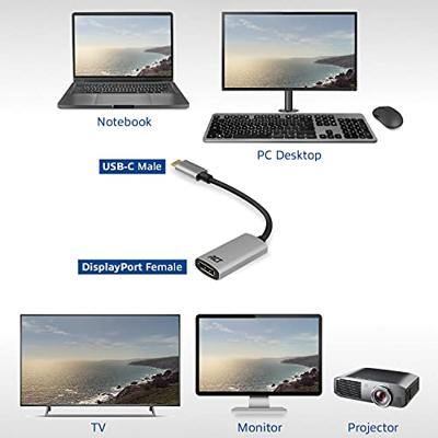 ACT USB-C naar DisplayPort female adapter 4K @ 60Hz - thumbnail