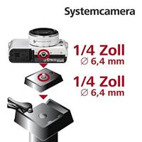 Hama Snelkoppelingsplaat Schroefdraad (buiten)=1/4 - thumbnail