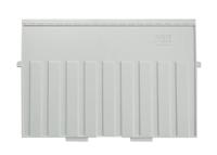 Scheidingsplaat kaartenbak han a4 dwars lichtgrijs | 5 stuks - thumbnail