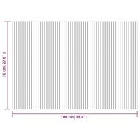 Vloerkleed rechthoekig 70x100 cm bamboe lichtnaturel - thumbnail