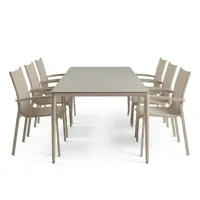 Tierra Outdoor diningset elegant 220 foxx champagne - thumbnail