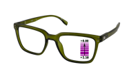 Leesbril Vista Bonita Cubo XL progressief-Army Green-+3.50 - thumbnail