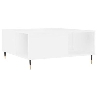 Salontafel 80x80x36,5 cm bewerkt hout wit
