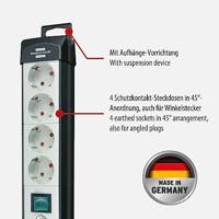Brennenstuhl Premium-Line stekkerdoos 4-voudig zwart/lichtgrijs 1,8m H05VV-F 3G1,5 - 1951540100 - thumbnail