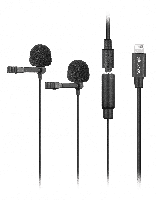 Boya Duo Clip-on Lavalier Microfoon BY-M2D voor iOS - thumbnail