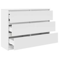 Dressoir 100x35x76 cm spaanplaat wit - thumbnail