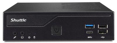 Shuttle dh610 xpc slim pc barebone, lga1700, intel h610, 2x ddr4 (max.64gb) 1x2.5" bay, m.2, hdmi,