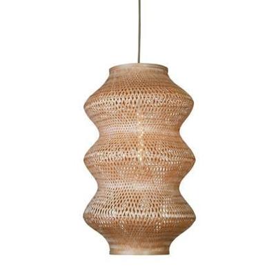 GOOD&MOJO Hanglamp 'Barbados' Bamboe, 3-lamps, kleur Naturel