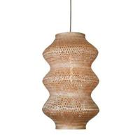 GOOD&MOJO Hanglamp 'Barbados' Bamboe, 3-lamps, kleur Naturel - thumbnail
