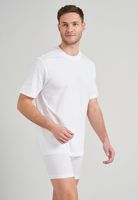 2-pack heren American T-Shirts - Wijd model heren ondershirt katoen - wit en zwart - thumbnail