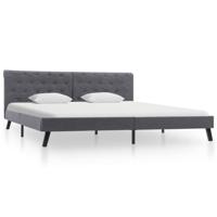 vidaXL Bedframe stof donkergrijs 180x200 cm - thumbnail