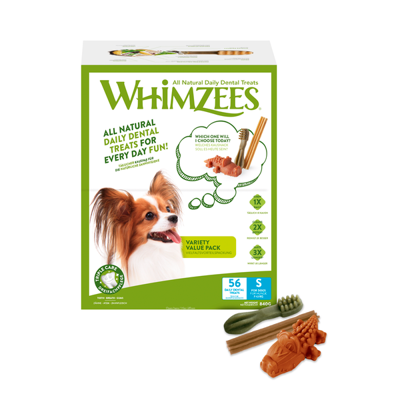 WHIMZEES VARIETY BOX SMALL 56 ST WHIMZEES VARIETY BOX SMALL 56 ST