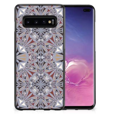 Samsung Galaxy S10+ Gripcase Flower Tiles Samsung Galaxy S10+ Gripcase Flower Tiles