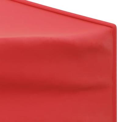 Partytent inklapbaar met zijwanden 3x3 m rood - thumbnail