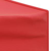 Partytent inklapbaar met Mesh zijwanden 3x6 m rood - thumbnail