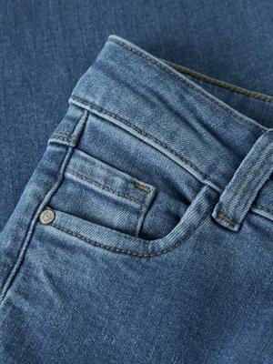 Extra grote jeans voor meisjes NAME IT van gerecycled katoen jeansblauw
