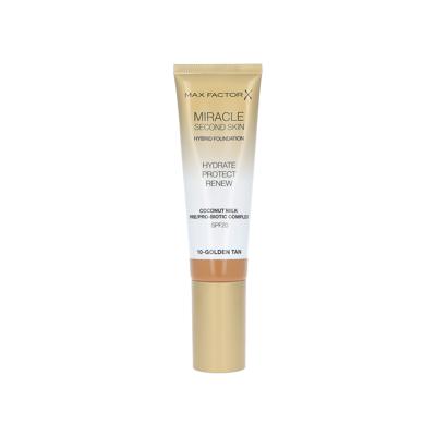 Max Factor Miracle Second Skin Foundation - 10 Golden Tan