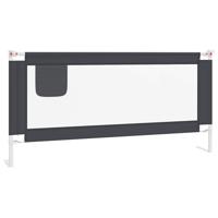 VidaXL Bedhekje peuter 190x25 cm stof donkergrijs - thumbnail