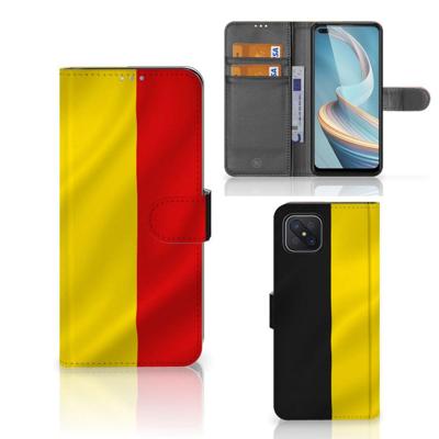 OPPO Reno4 Z | Bookstyle Case | Belgische Vlag OPPO Reno4 Z | Bookstyle Case | Belgische Vlag